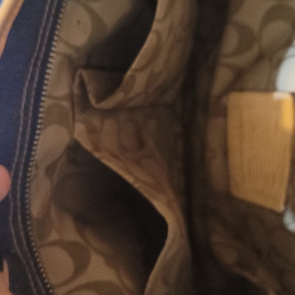 Coach Denim Leather Colorblock Purse - Picture 8 of 9